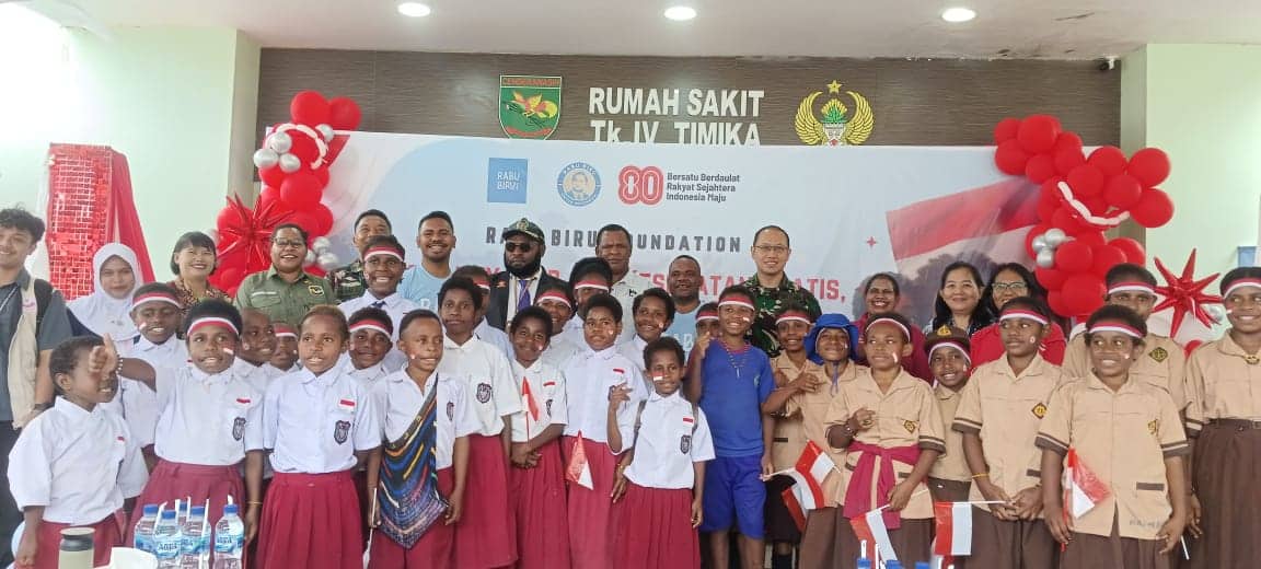 Ilustrasi berita Mimika: Yayasan Rabu Biru Semarakkan HUT RI ke-80 di Mimika, Sehatkan Anak Negeri Kuatkan Ibu Pertiwi