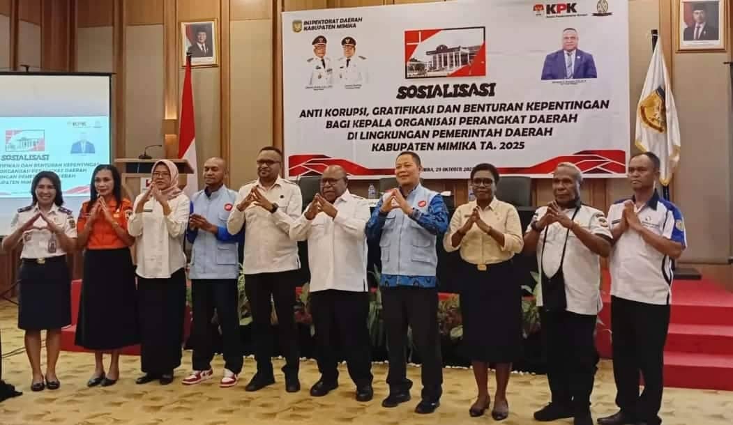 Ilustrasi berita Mimika: Dorong Integritas dan Transparansi, Pemkab Mimika Gelar Sosialisasi Anti Korupsi dan Gratifikasi