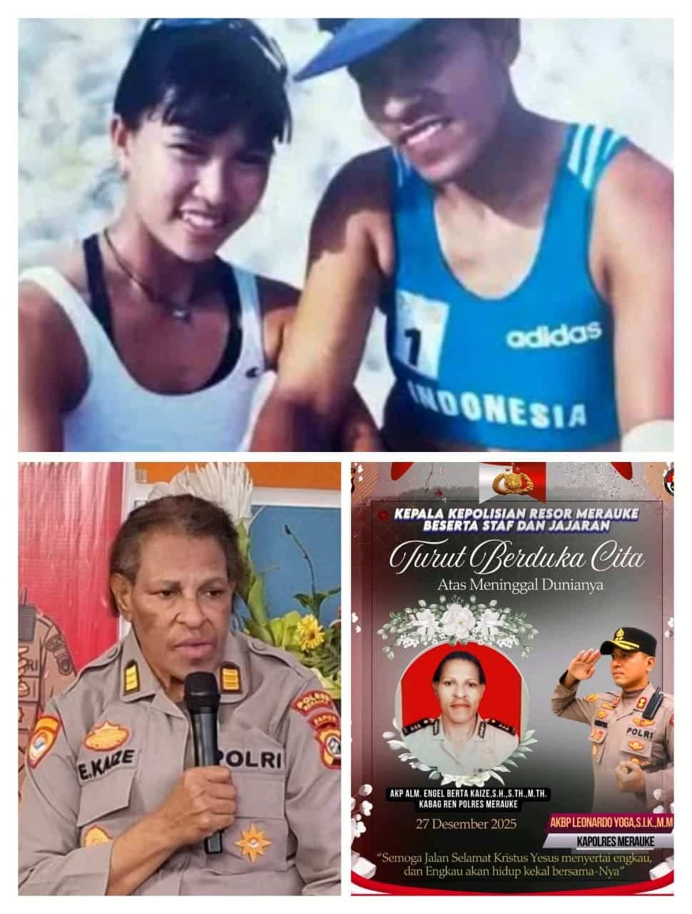 Ilustrasi berita BERITA UTAMA: Mantan Atlet Voli Pantai Internasional Asal Merauke, Angel Berta Kaize, Tutup Usia