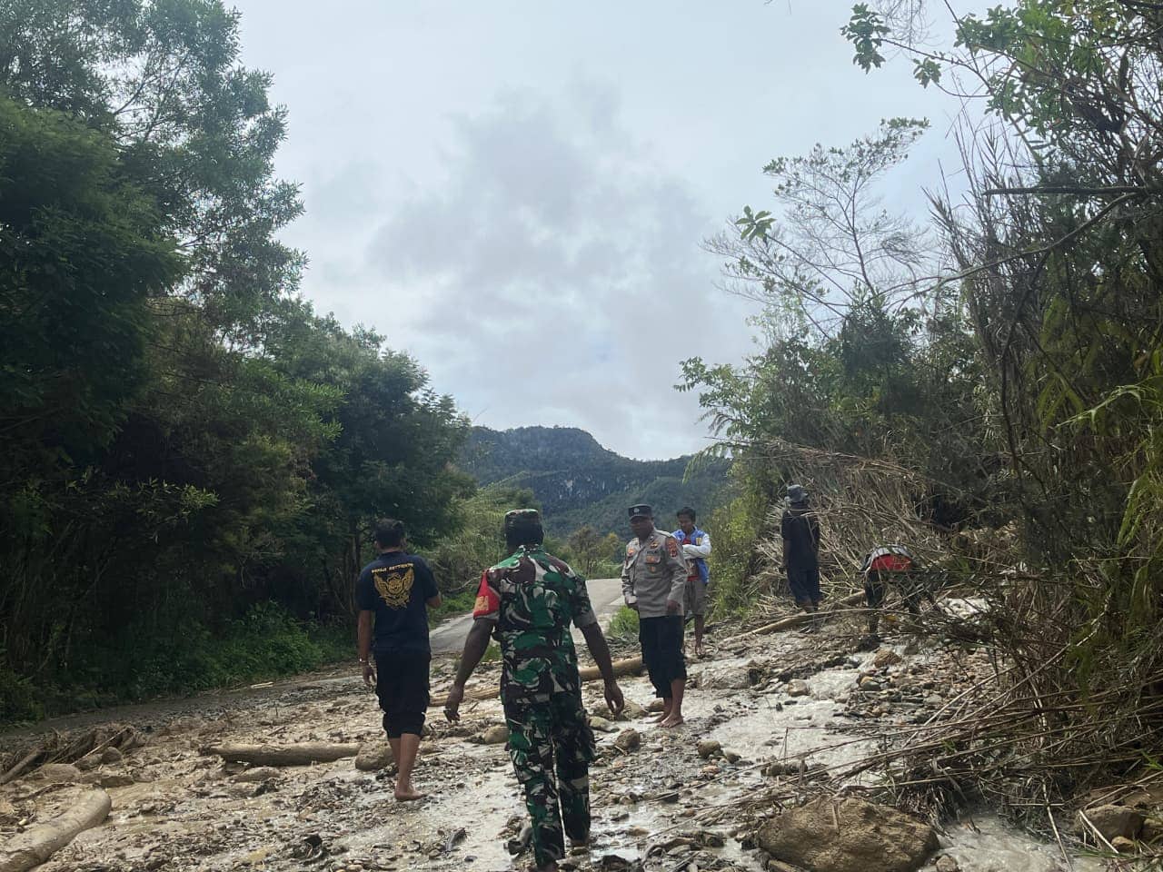 Ilustrasi berita JAYAPURA: Akses Jalan Wamena–Kelila Terputus Akibat Longsor, TNI-Polri Gerak Cepat Lakukan Penanganan