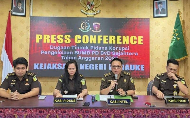 Ilustrasi berita Opini: Dugaan Korupsi PD BVD Sejahtera Naik Penyidikan, Kejari Merauke Dalami Aliran Dana ke Mantan Bupati Boven Digoel