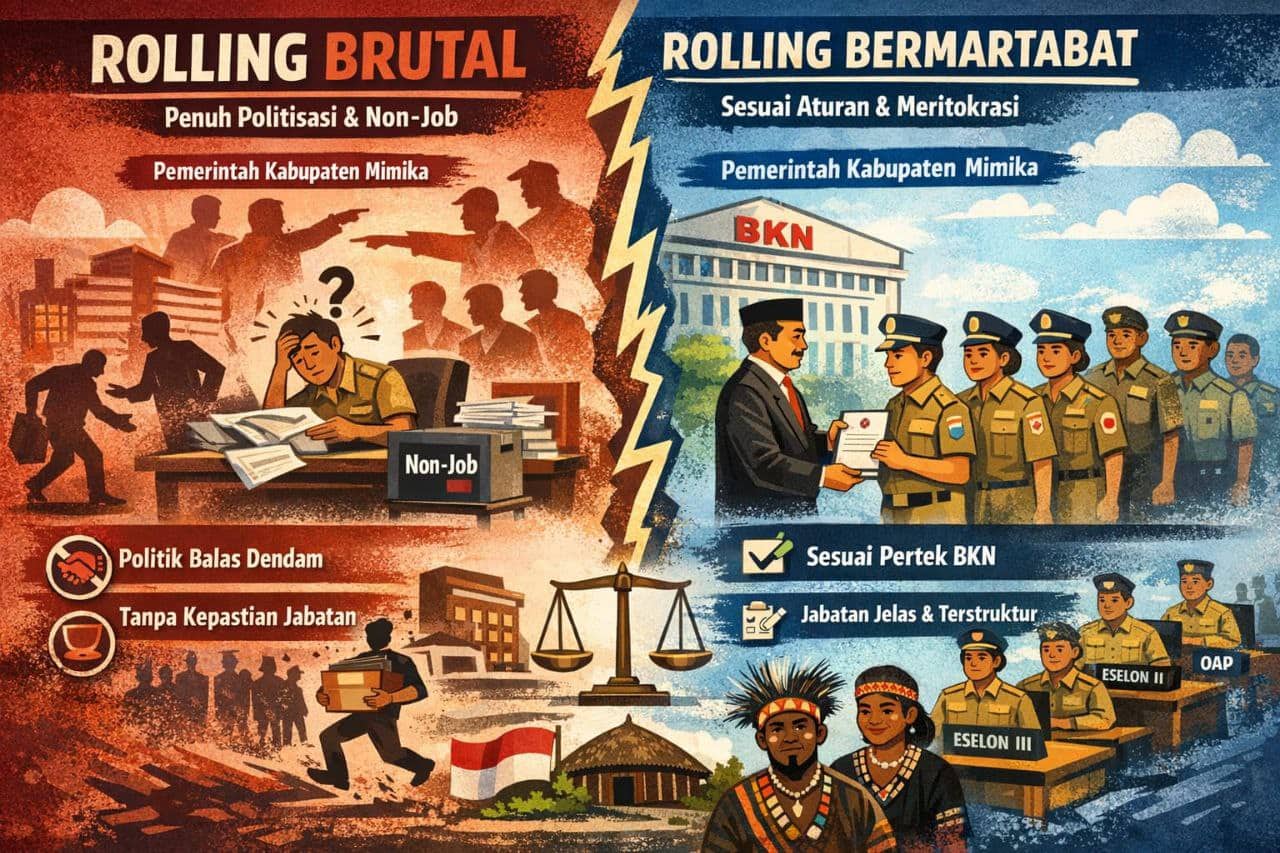 Ilustrasi berita Mimika: Rolling Bermartabat, Menakar Arah Baru Reformasi Birokrasi di Pemerintah Kabupaten Mimika