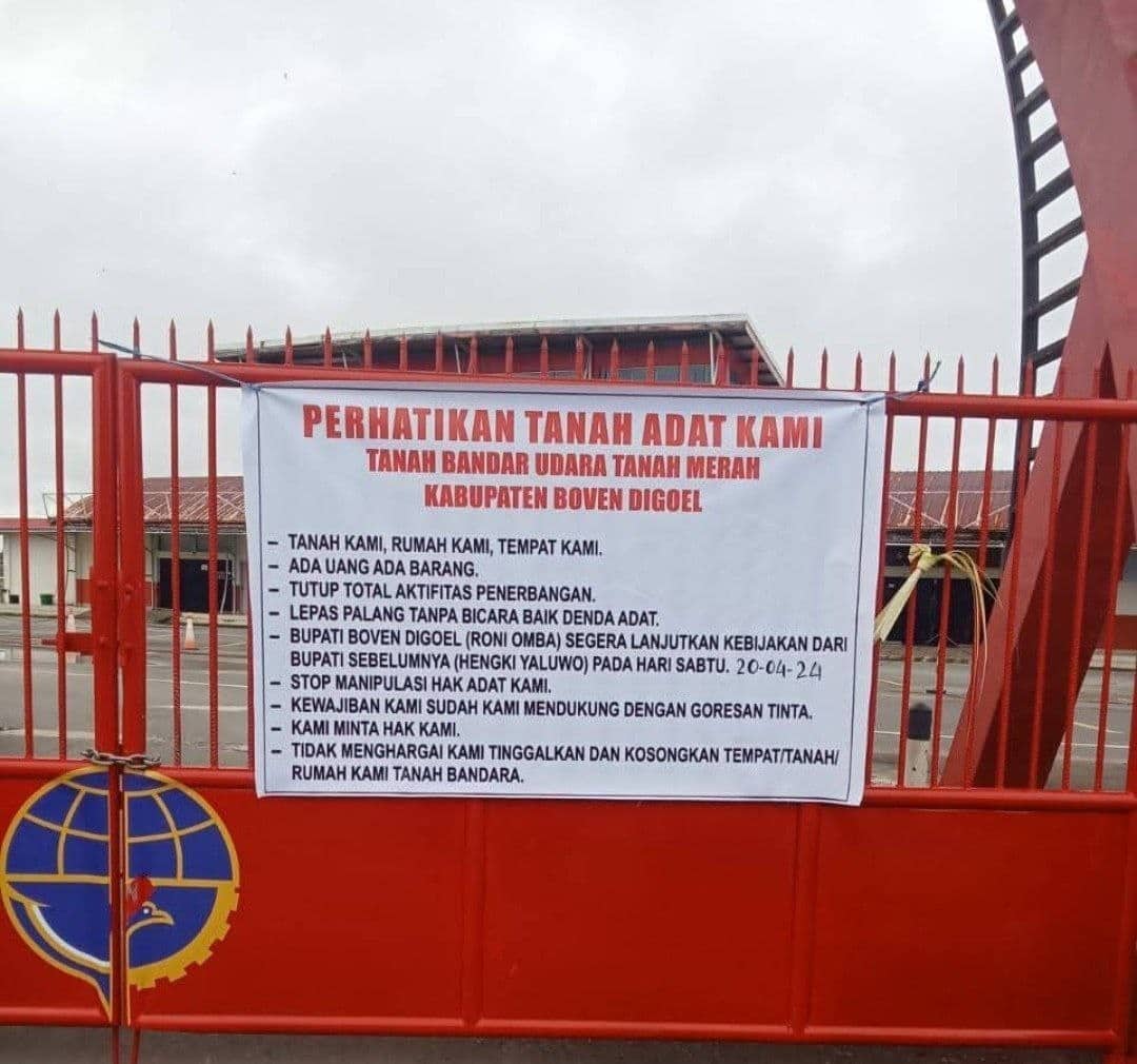 Ilustrasi berita Nasional: Aktivitas Penerbangan di Bandara Tanah Merah Lumpuh, Akses Ditutup Pemilik Ulayat