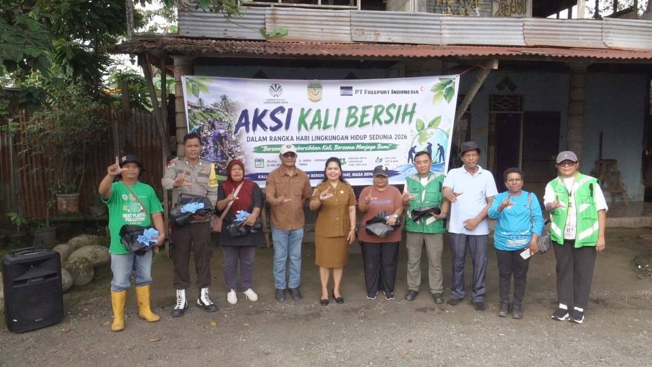 Ilustrasi berita Mimika: Sambut Hari Lingkungan Hidup Sedunia, Pemkab Mimika dan Freeport Bersihkan Kali di Jalan KH Dewantara