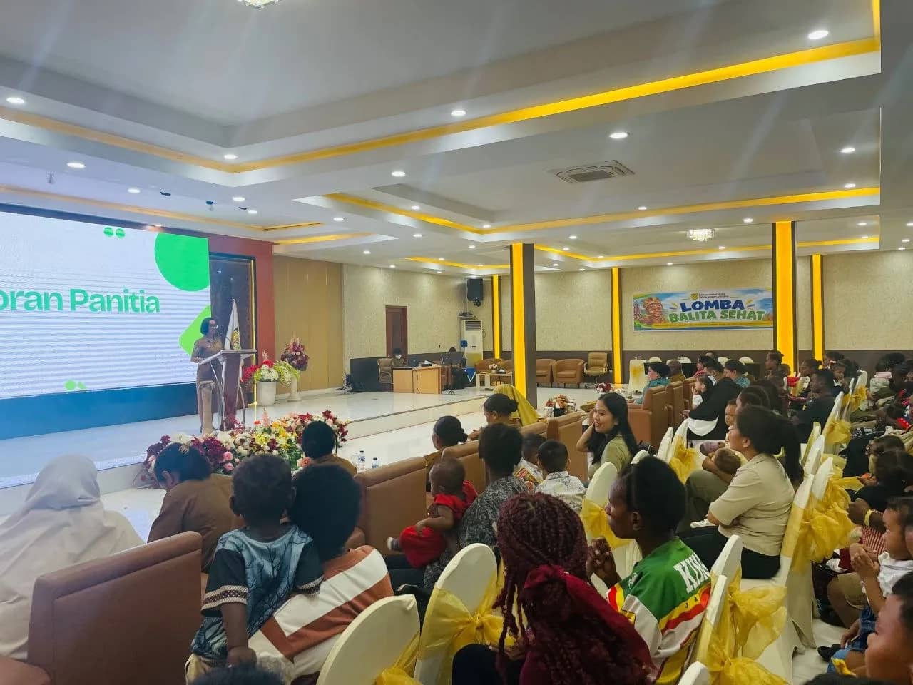 Suasana lomba Balita Sehat Mimika 2026