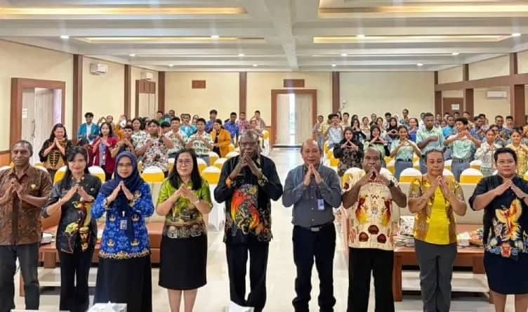 Sebanyak 150 pelajar SMA/SMK dan mahasiswa mengikuti sosialisasi P4GN yang digelar Dispora Kabupaten Mimika, Kamis (1/10/2026).