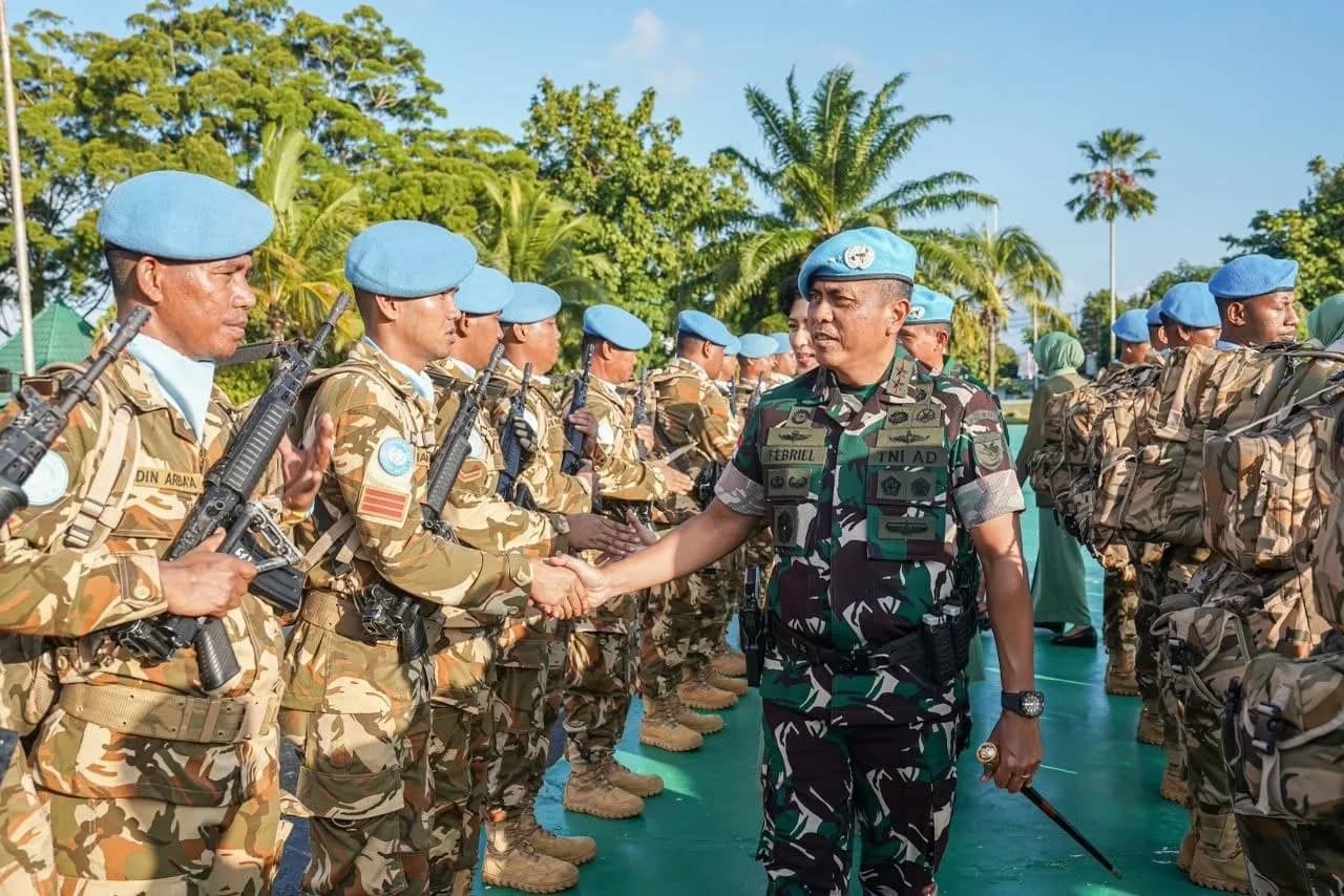 Pangdam XVII/Cenderawasih menyambut kepulangan 80 prajurit Satgas Kizi TNI Kontingen Garuda XX-V/MONUSCO