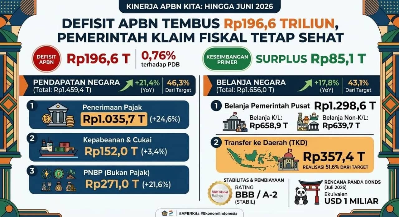 Kinerja APBN hingga Juni 2026
