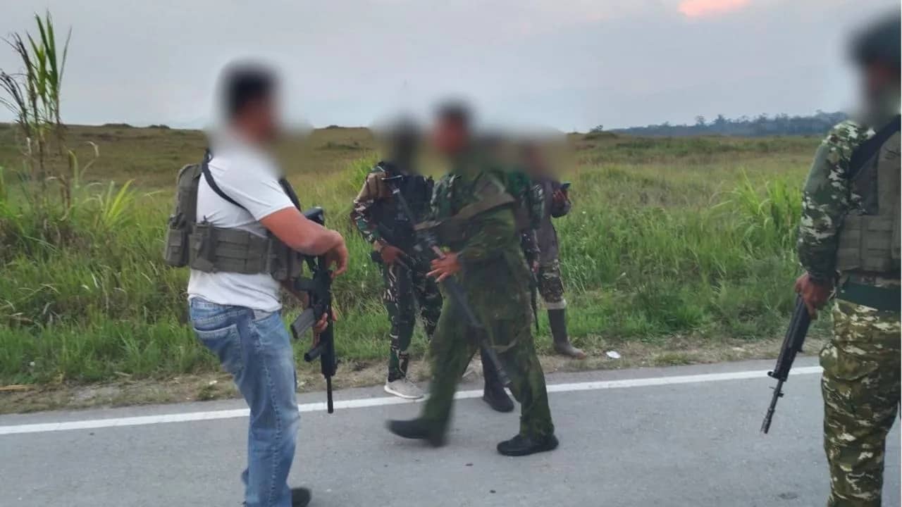 Koops TNI Habema saat berada di TKP