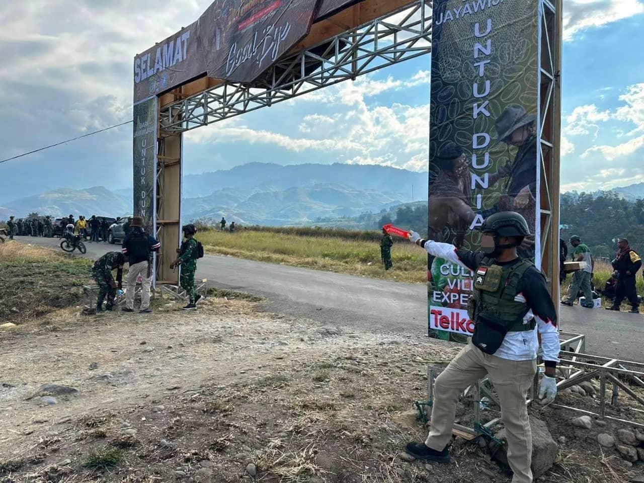 Olah TKP yang dilakukan oleh Polisi.