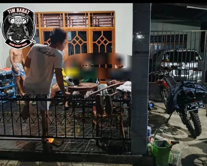 Penangkapan terhadap pelaku Curanmor oleh tim Babat Satreskrim Polres Mimika.