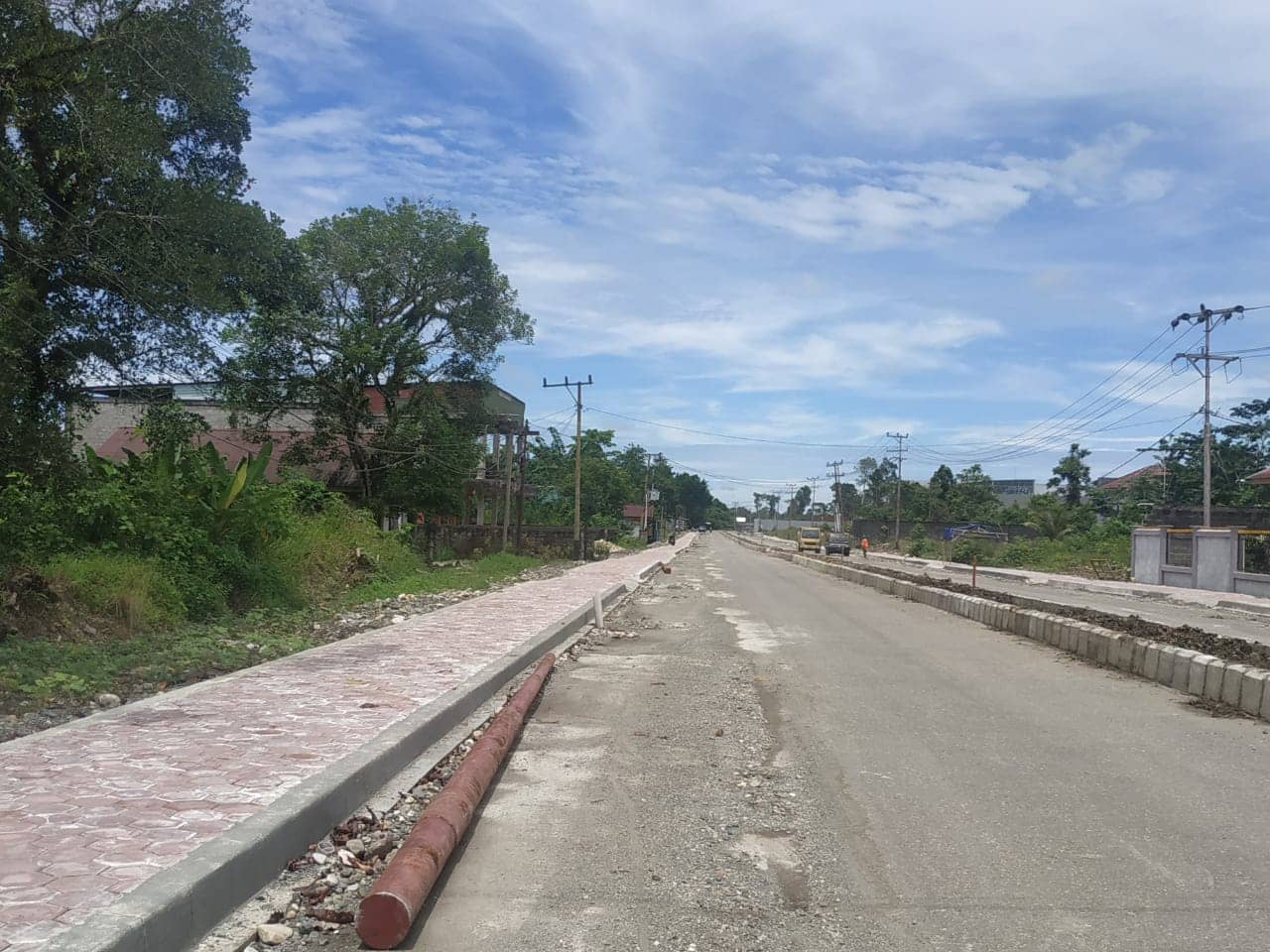 Ruas Jalan Charitas yang selalu digenangi air