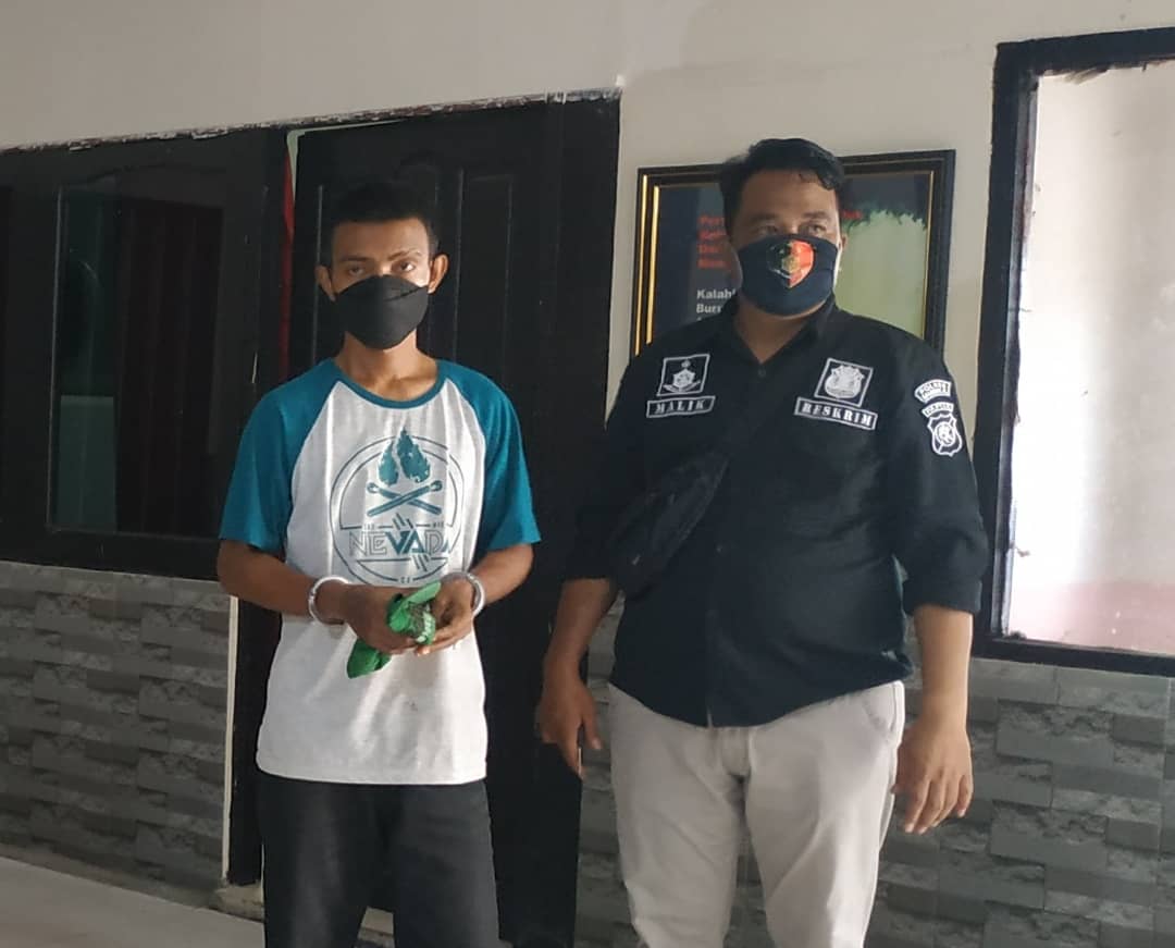 Pelaku diamankan polisi
