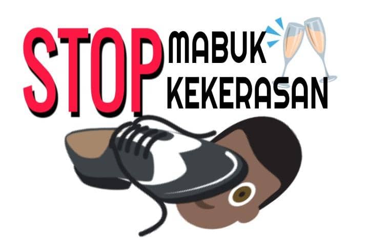 Ilustrasi perilaku mabuk dan tindak kekerasan.