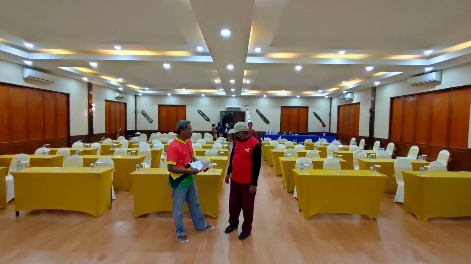 Tempat pelaksanaan Pra Technical Meeting V di Hotel Grand Tembaga, Timika.