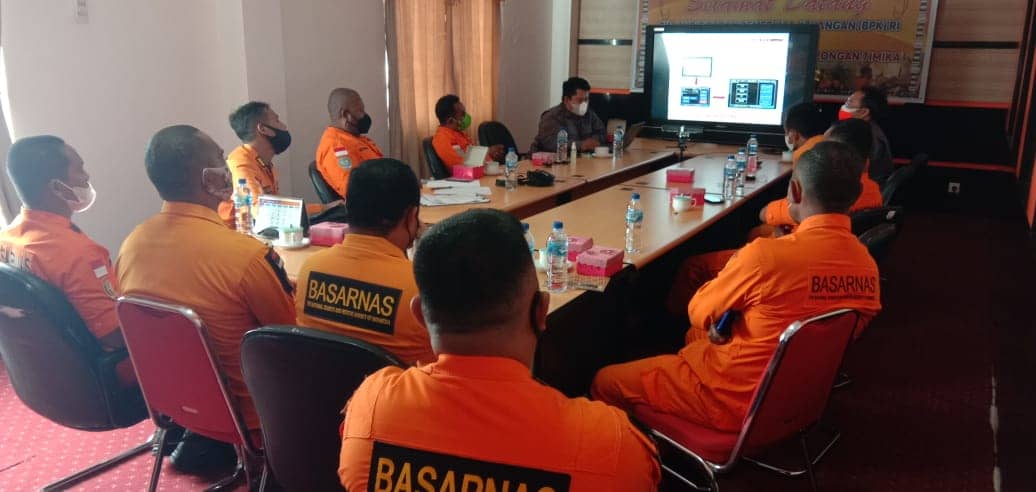 Personil SAR Timika yang siap siaga mengamankan jalannya PON XX Papua