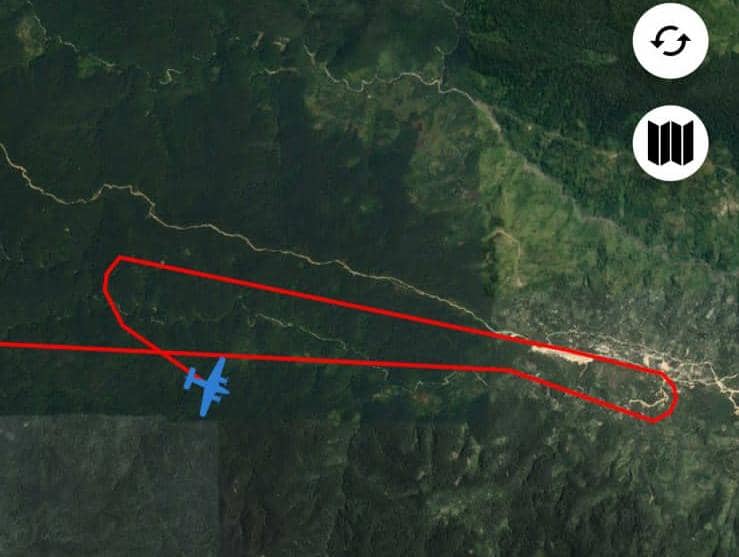 Kondisi terakhir pesawat Rimbun Air