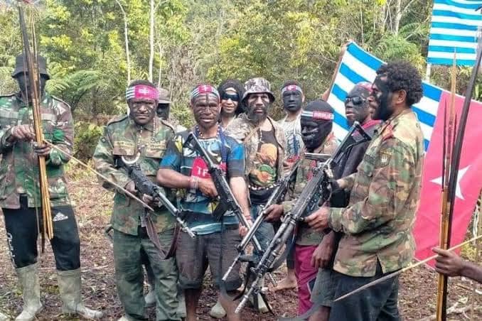 Anggota KKB yang terus menebar teror di Papua.