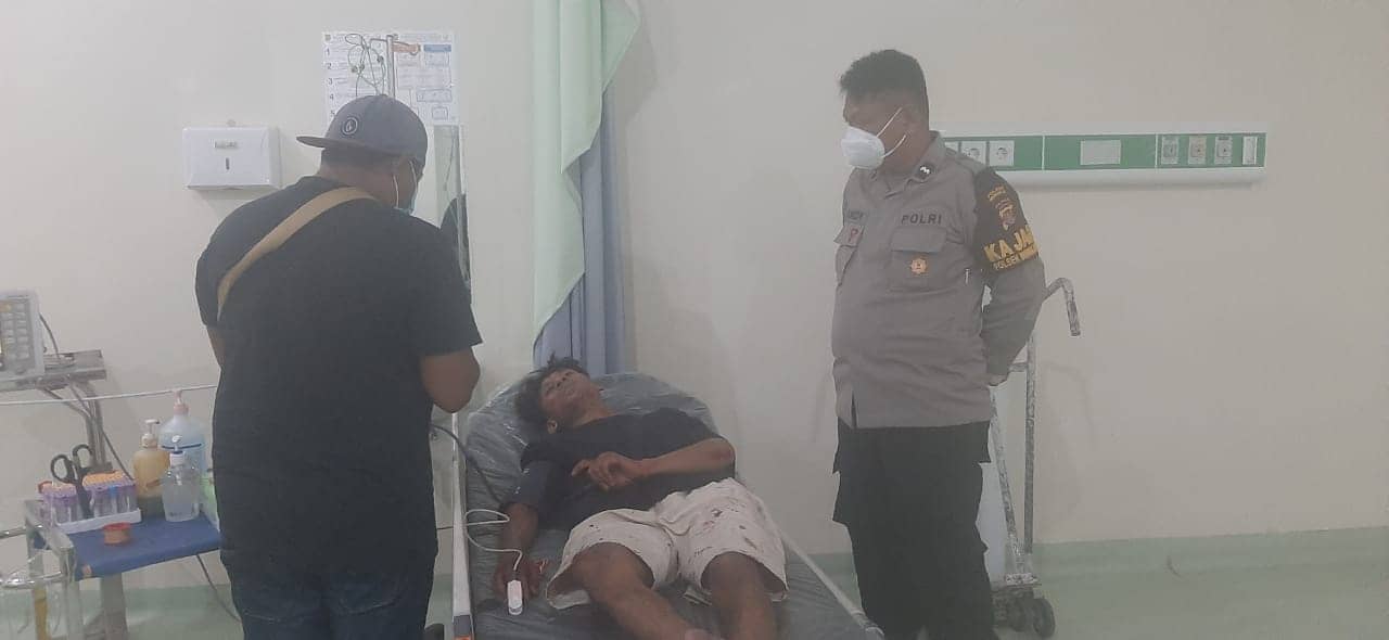 Onyong saat dirawat di RSUD Mimika