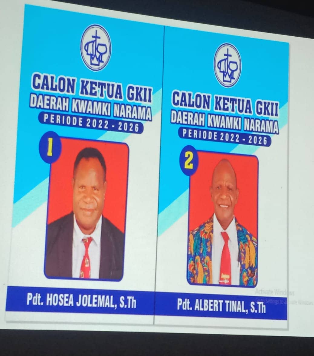 Dua kandidat yang maju dalam pemilihan