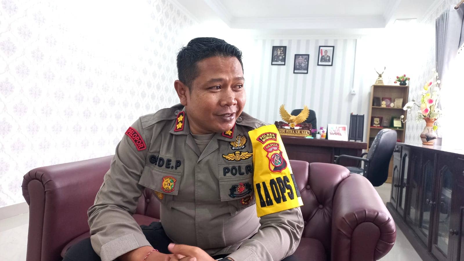 Kapolres Mimika, AKBP I Gede Putra SIK