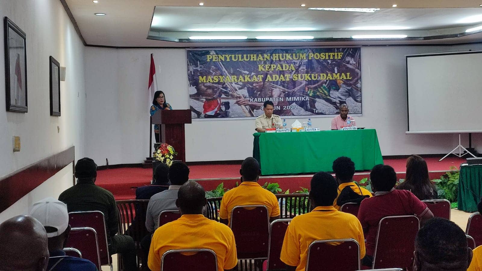 Sosialisasi hukum positif Suku Damal Mimika.