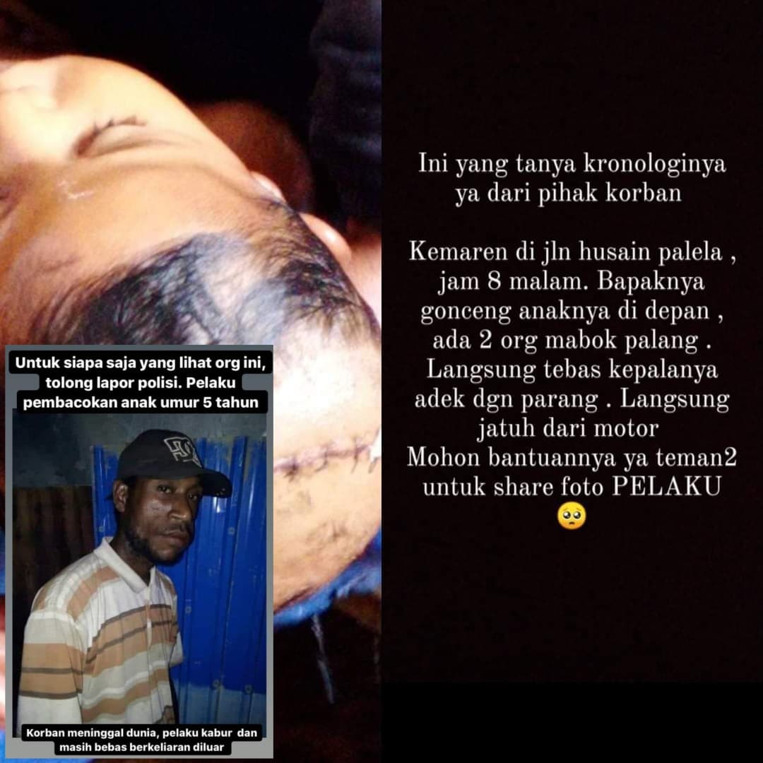 Ilustrasi berita PAPUA: Warga Netizen Kutuk Keras Kasus Pembacokan Bocah di Husen Palela Merauke