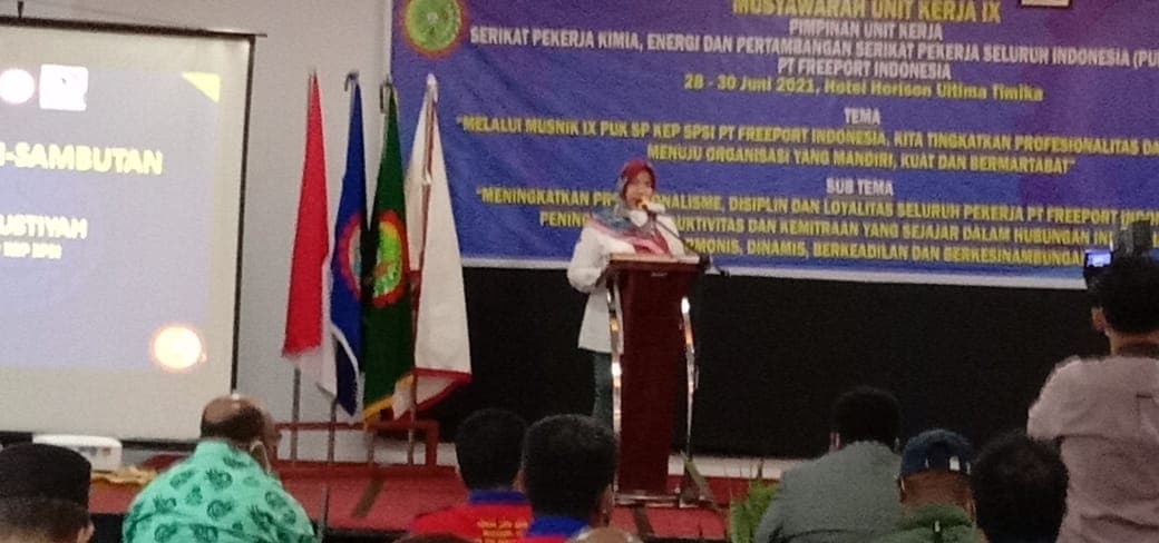 Ilustrasi berita MIMIKA: Mustiyah : SPSI Adalah Lahan Pengabdian Untuk Memperjuangkan Kepentingan Buruh