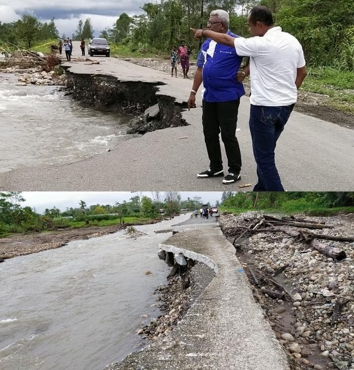 Ilustrasi berita MIMIKA: Lagi, Areal PT PAL Diterjang Banjir Bandang, 1 Kilometer Jalan Beton Ambles, Wabup Mimika Tinjau Lokasi