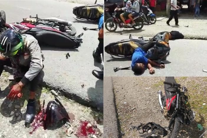 Ilustrasi berita MIMIKA: Flashnews : Tabrakan Hebat di Jalan Leo Mamiri, 4 Pengendara Terkapar di Aspal, Dua Orang Berlumuran Darah