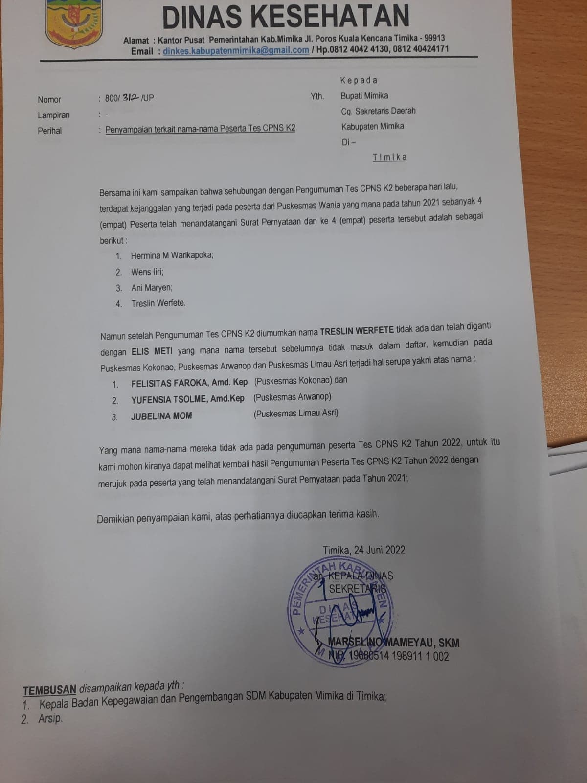 Ilustrasi berita MIMIKA: Pejabat Mimika Terlibat Mafia Pengangkatan Honorer K2? Anggota Dewan Meradang, Jubir Bupati : Stop Atasnamakan Bupati!