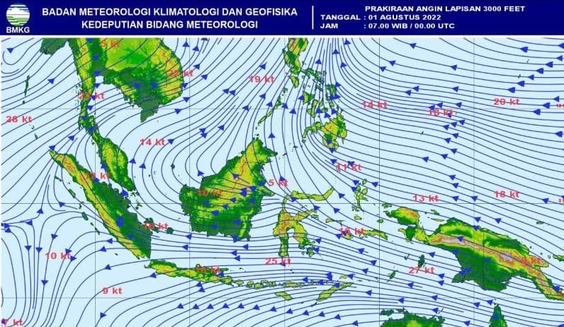 Ilustrasi berita NASIONAL: Peringatan, Bibit Siklon Tropis 95S Bergerak ke Arah Barat Daya, Papua Terimbas Hujan dan Gelombang Tinggi