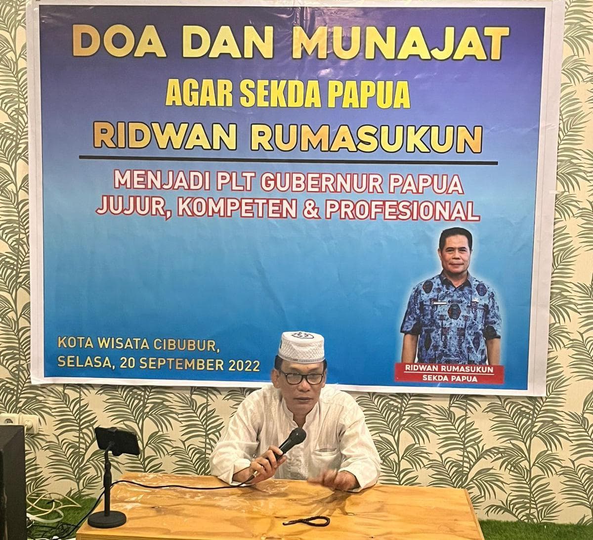 Ilustrasi berita PAPUA: Beredar Foto Hoax, Doa dan Munajat Sekda Ridwan Rumasukun Gantikan Gubernur Lukas Enembe