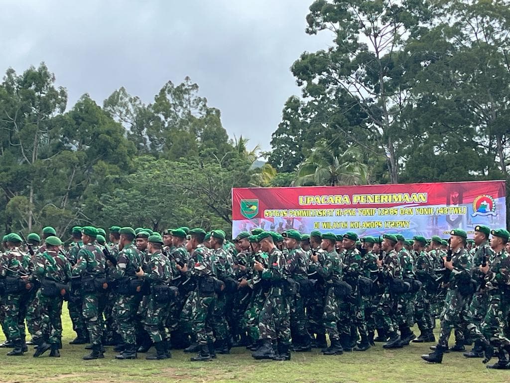 Ilustrasi berita PAPUA: Terima Dua Batalyon, Ratusan Prajurit TNI Dikerahkan Jaga Perbatasan RI - PNG