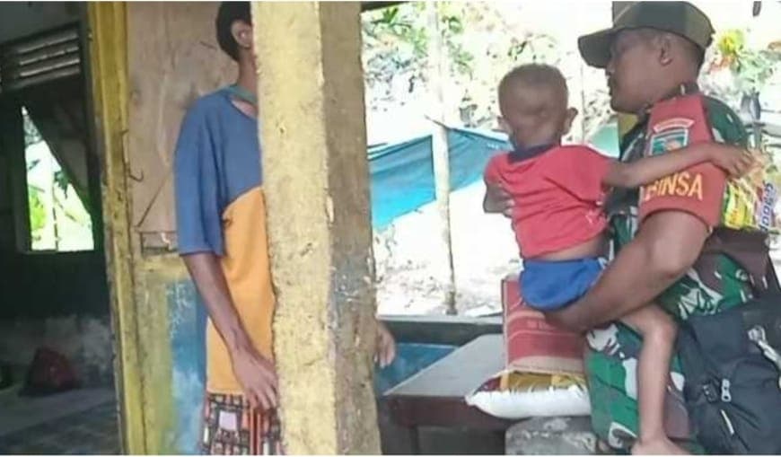 Ilustrasi berita MIMIKA: Babinsa Koramil Mapurujaya Berikan Pendampingan dan Pemberian Nutrisi Anak Stunting