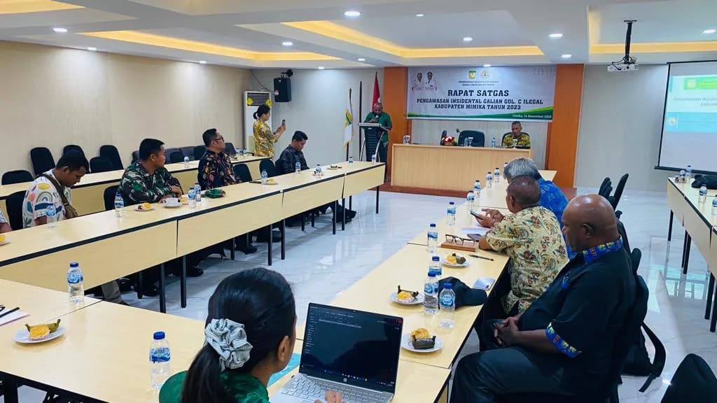 Ilustrasi berita MIMIKA: Rapat Bersama Satgas, DLH Mimika Paparkan Dampak Lingkungan yang Diakibatkan Galian C Ilegal