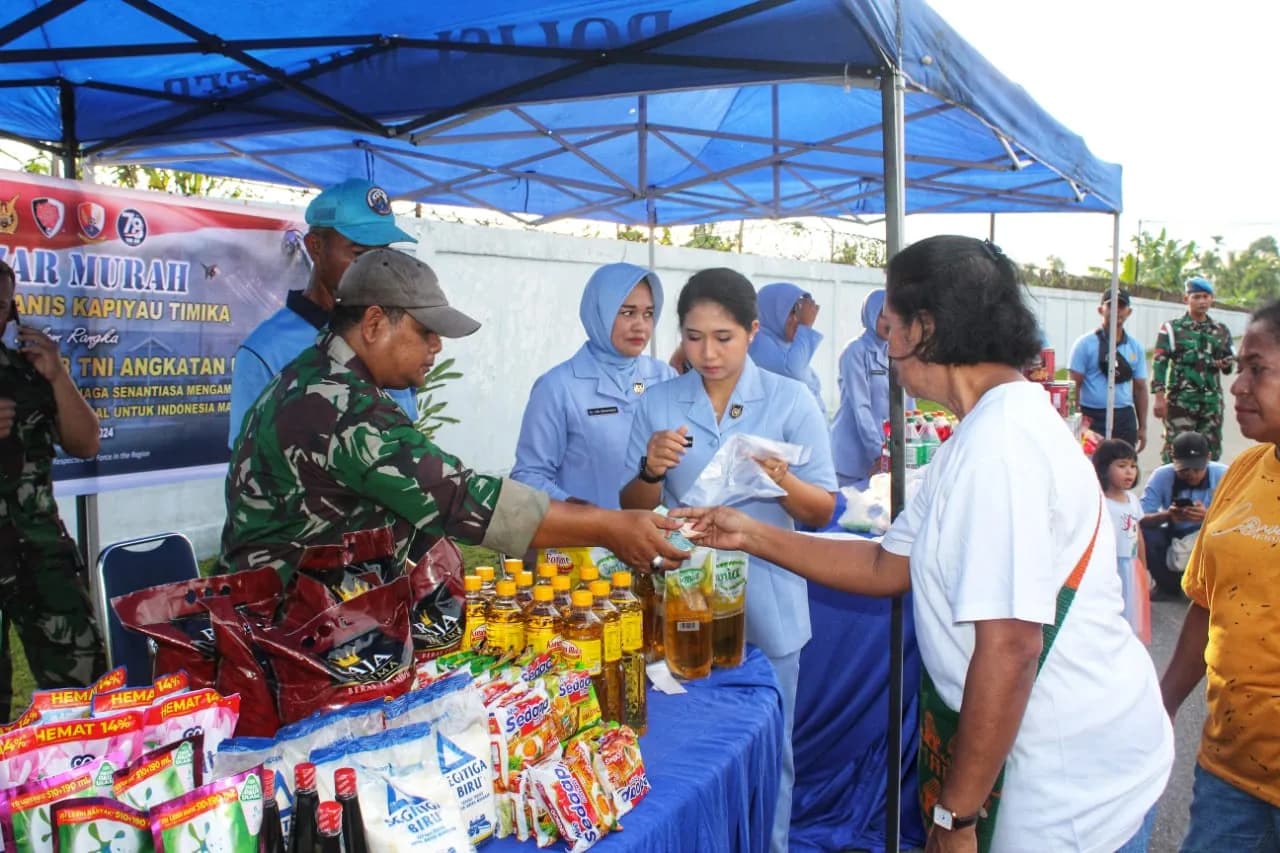 Ilustrasi berita MIMIKA: Jelang HUT TNI AU Ke-78, Lanud Yohanis Kapiyau Timika Gelar Bazar Murah