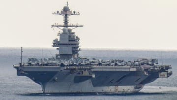 Ilustrasi berita INTERNASIONAL: Kapal Induk USS Gerald R. Ford Siap Tempur usai Perbaikan Kebakaran
