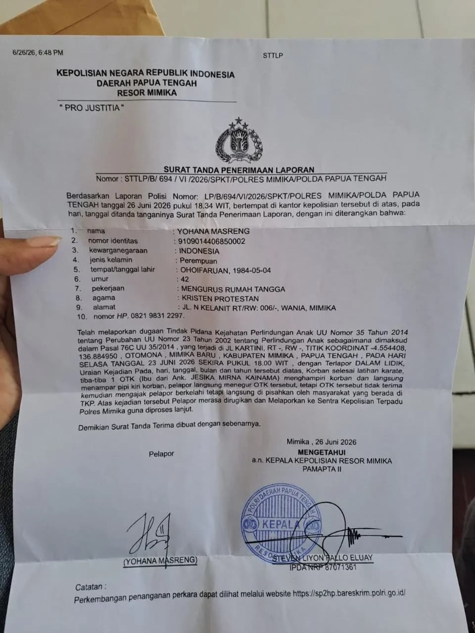 Ilustrasi berita Mimika: Orang Tua Pertanyakan Progres Laporan Dugaan Penganiayaan Siswi SD Negeri Sempan Barat