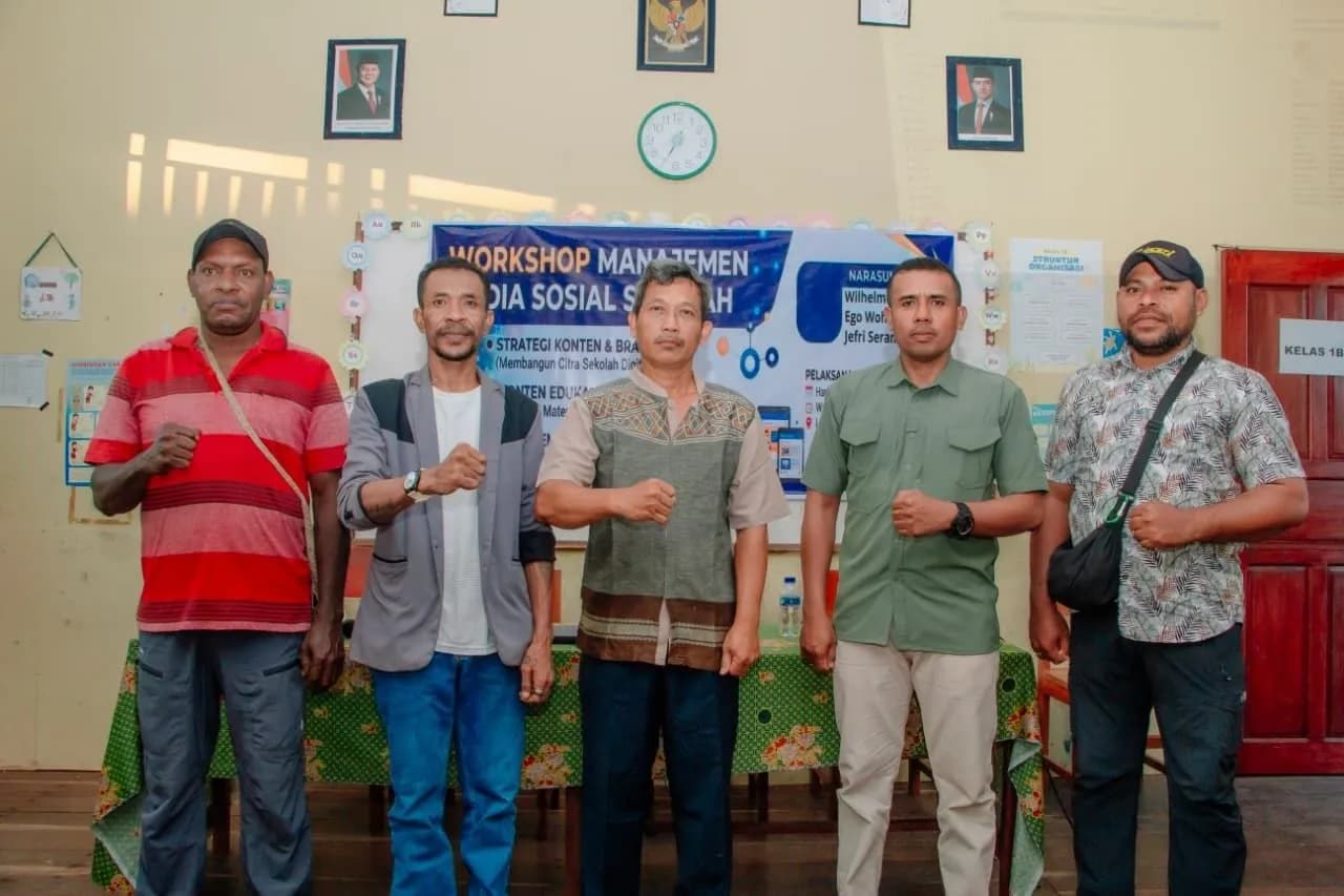 Ilustrasi berita Papua: MI Ma’arif Asmat Gelar Workshop Manajemen Media Sosial, Hadirkan Komunitas Asmat Fotografi dan Jurnalis