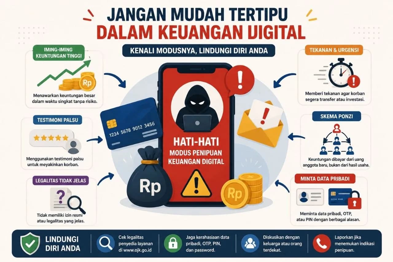 Ilustrasi berita Hukum: OJK Papua Imbau Waspadai Penipuan Berkedok Investasi YUDIA yang Sudah Masuk Papua