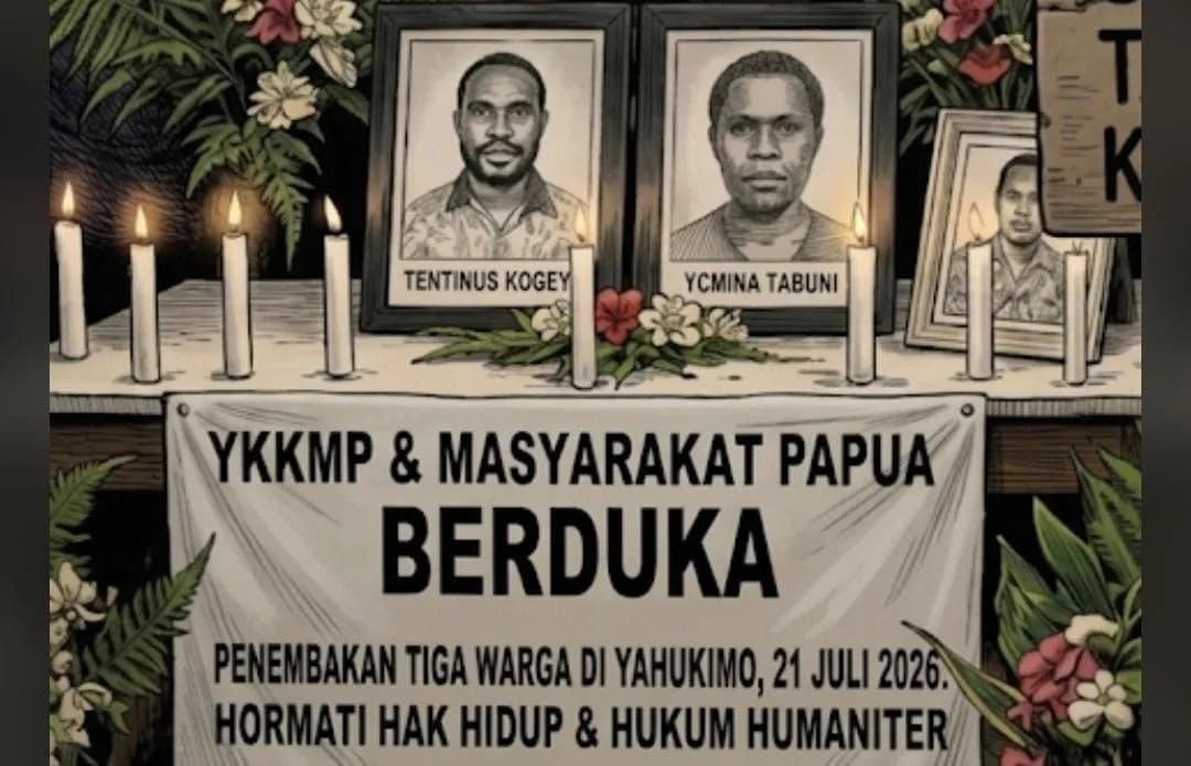Ilustrasi berita Papua: YKKMP Berduka atas Tewasnya Yentinus Kogeya dan Sely Wenda, Minta Semua Pihak Hormati HAM dan Hukum Humaniter