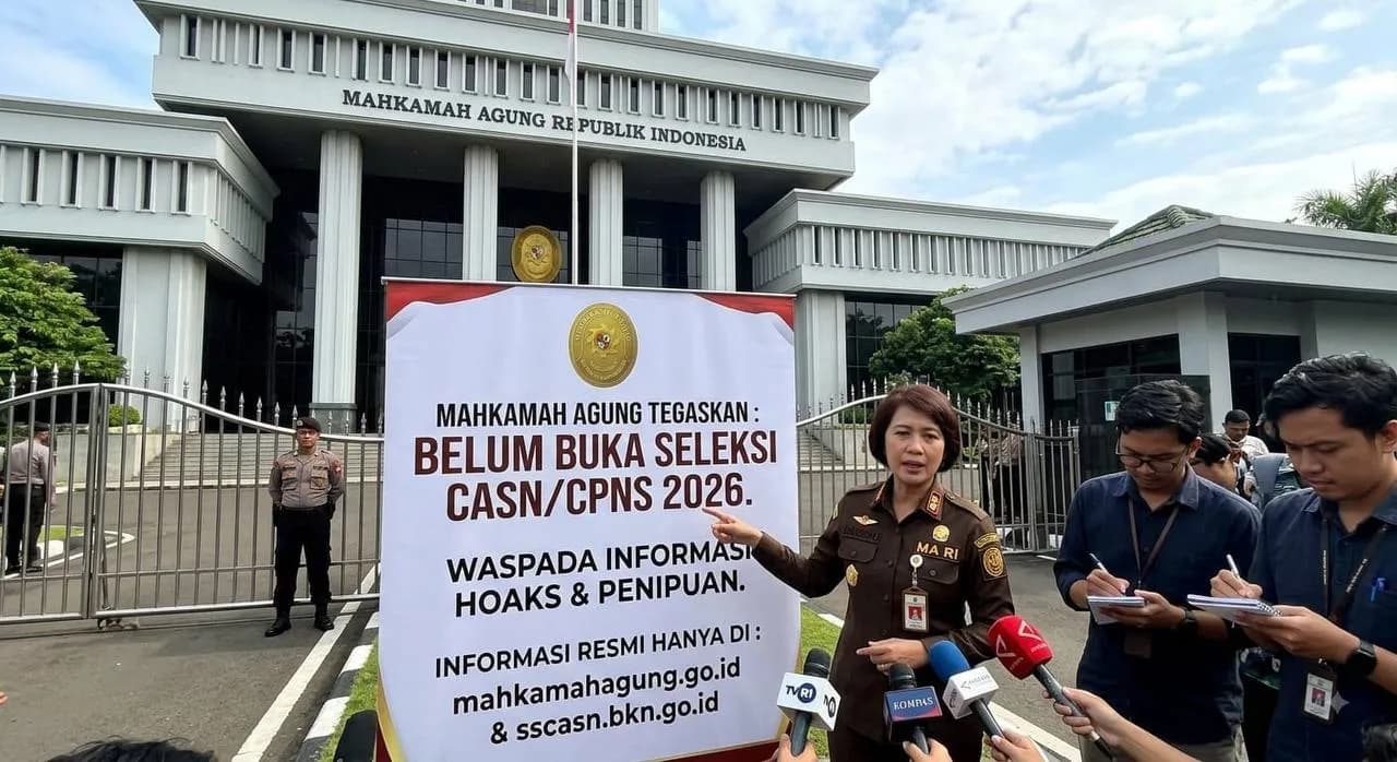 Ilustrasi berita Pemerintahan: MA Tegaskan Belum Buka Seleksi CPNS 2026, Waspadai Informasi Hoaks