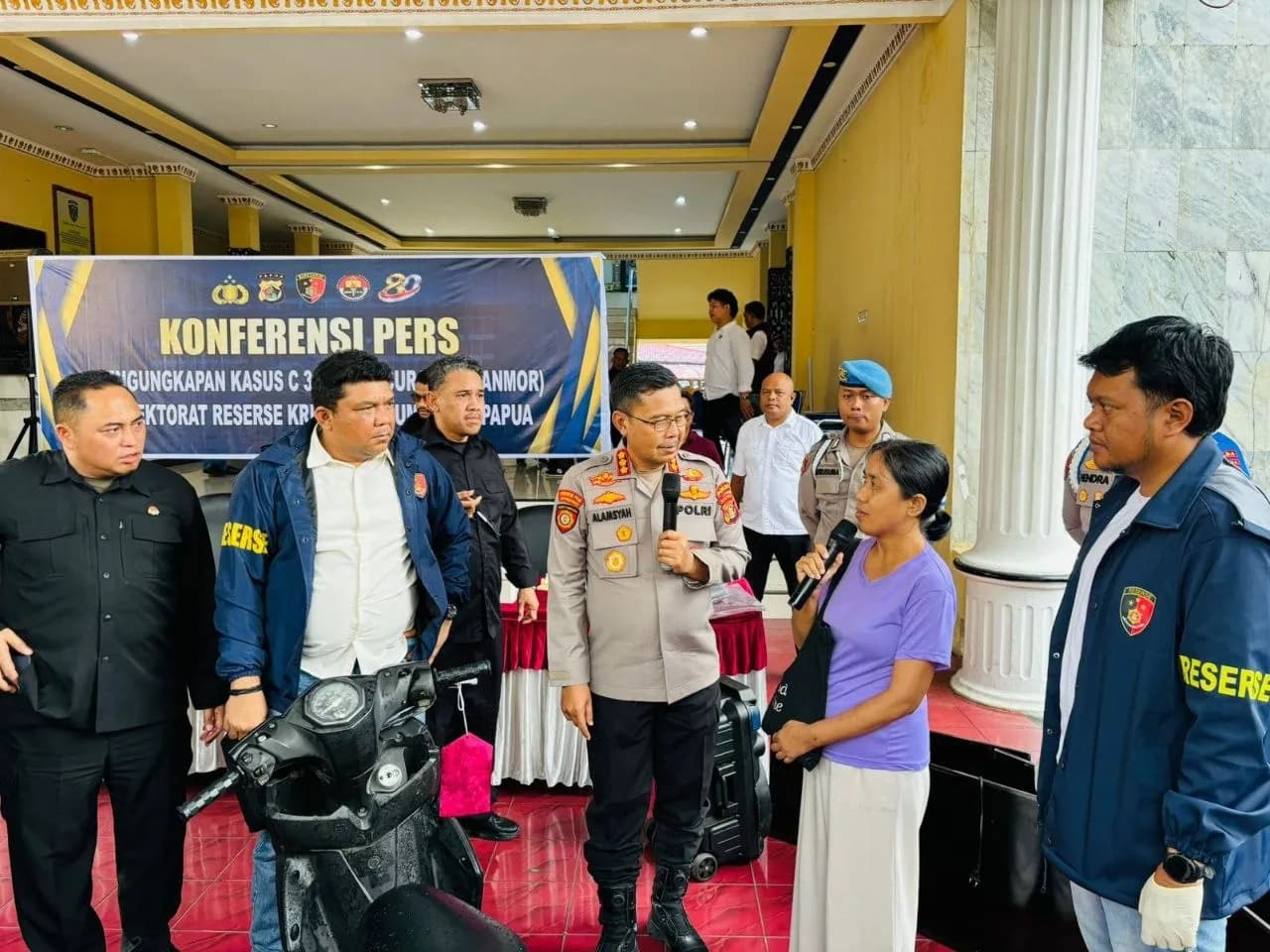Ilustrasi berita Hukum: Polda Papua Sikat 64 Tersangka Kasus Curat, Curas dan Curanmor