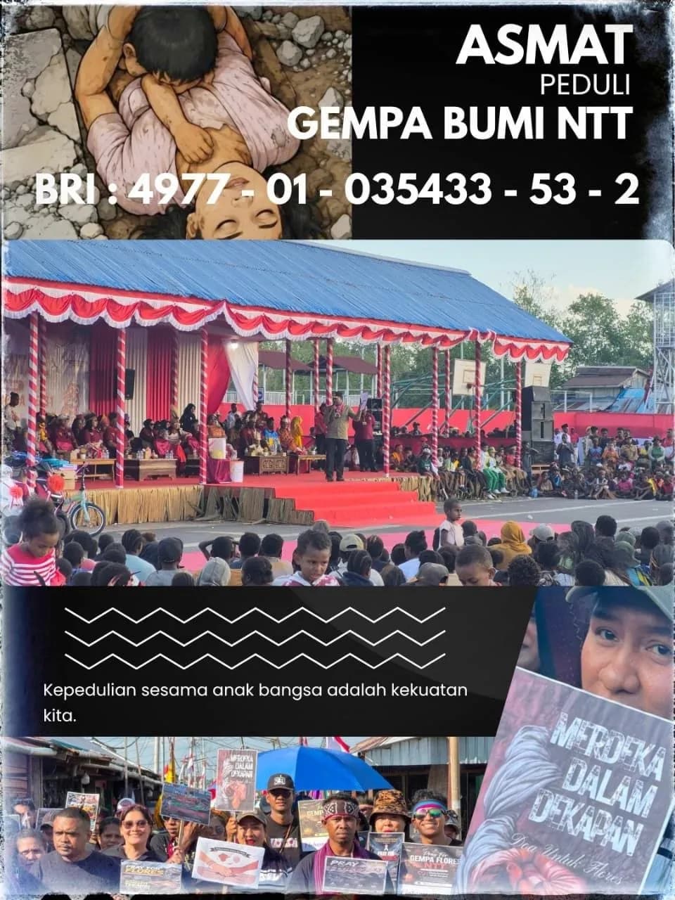 Ilustrasi berita Papua: Pemkab Asmat Buka Donasi Peduli Korban Gempa Flores, Penggalangan Dana hingga 31 Agustus