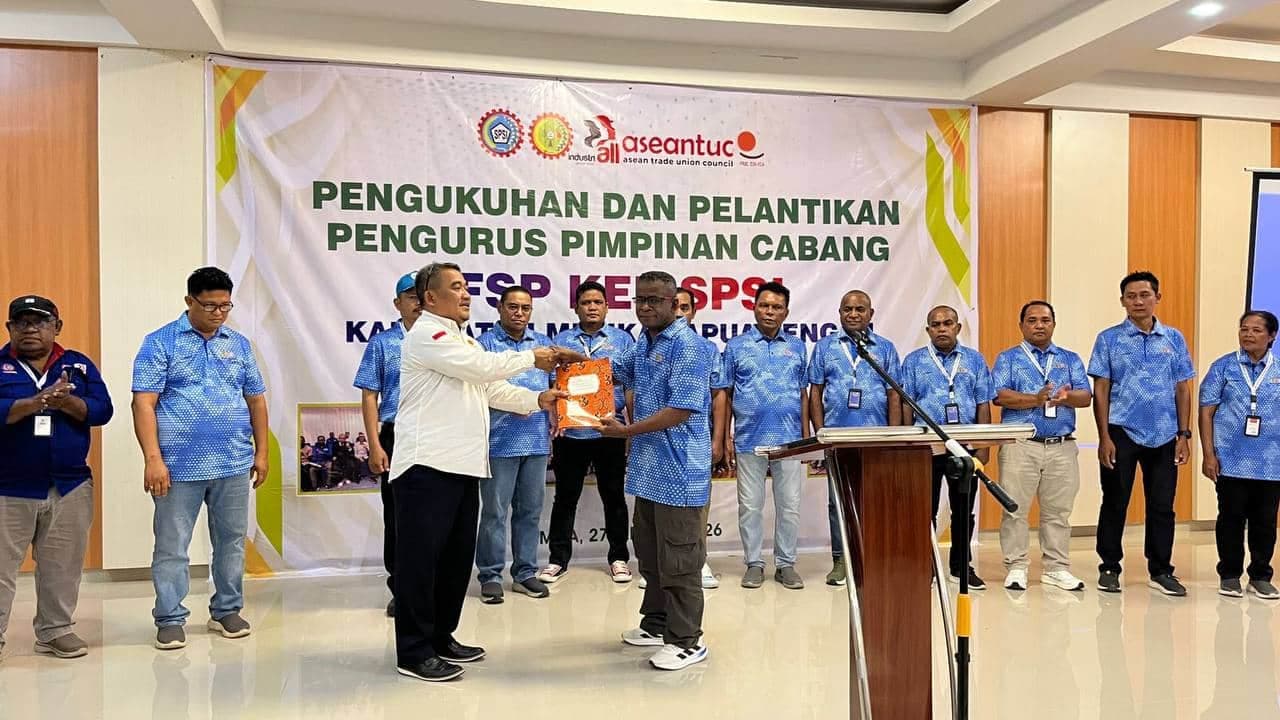 Ilustrasi berita Mimika: Raih 27 Suara, Abraham Deda Nahkodai FSP KEP SPSI Mimika Periode 2026–2031