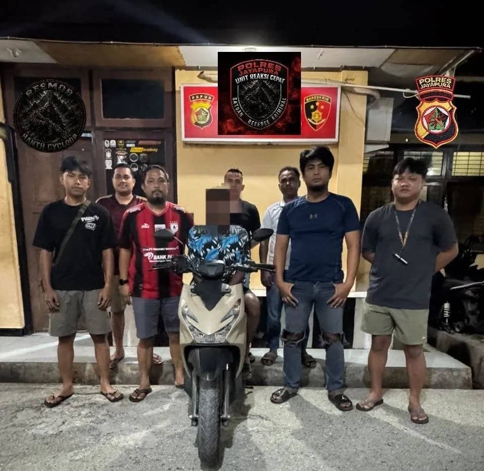 Pelaku dan barang bukti yang diamankan