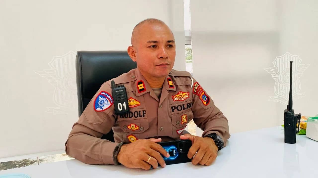 Kasat Lantas Polres Mimika, Iptu Rudolf Kakanga