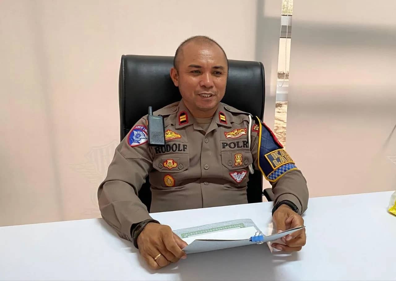Kasat Lantas Polres Mimika, Iptu Rudolf Sormin Kakanga, S.H.
