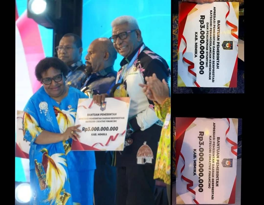 Ilustrasi berita Mimika: Pemda Mimika Bawa Pulang Rp 6 Miliar Usai Raih Dua Penghargaan dari Kemendagri